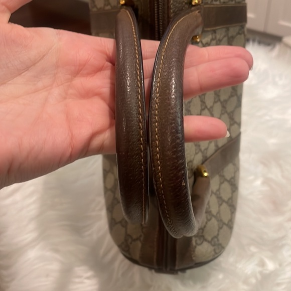 Gucci Supreme GG Vintage Boston Monogram Doctors Bag - Picture 6 of 16